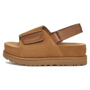 Пляжные сандалии женские каштановые Ugg