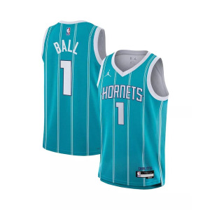 Бирюзовая майка Big Boys La Melo Ball Charlotte Hornets Swingman — Icon Edition Nike, синий