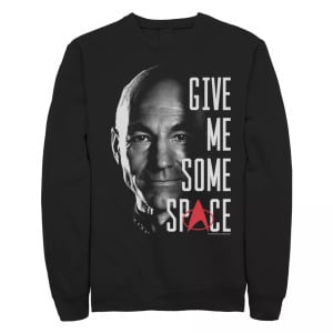 Толстовка «Звёздный путь» для юниоров «Следующее поколение» Picard Give Me Space Licensed Character