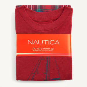 Детский семейный пижамный комплект в клетку Nautica, цвет Lotus