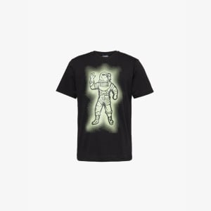 Футболка свободного кроя Glow Astro из хлопкового джерси с круглым вырезом Billionaire Boys Club, черный