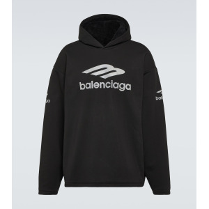 Толстовка из хлопкового флиса 3b sports icon Balenciaga, черный