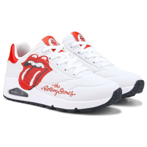 Женские кроссовки Rolling Stones Street Uno Skechers, белый