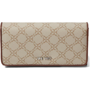 Кошелек Nine West Zuri Slg Organizer Wallet, цвет Mushroom Logo/Mahogany