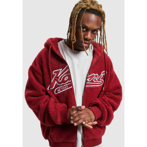 Толстовка на молнии VARSITY TEDDY FULL ZIP Karl Kani, красный