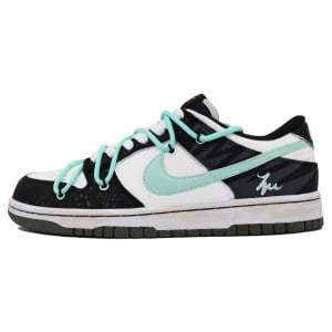 Кроссовки Nike Dunk Skateboarding Shoes Men Low-top Black/white/green, черный