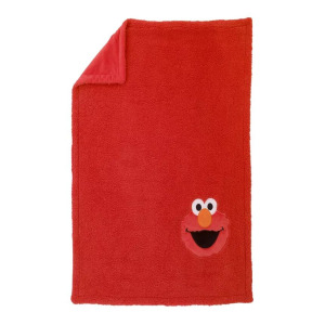 Одеяло Elmo Sherpa с аппликацией Sesame Street, красный