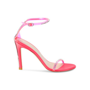 Сандалии Nudistglam с ремешком на щиколотке Stuart Weitzman, цвет Neon Pink