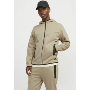 Толстовка на молнии JCOFUSION HOOD NOOS Jack & Jones, бежевый