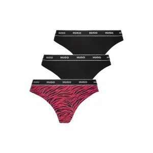 Стринги HUGO Underwear "TRIPLET THONG DESIGN" (комплект, 3 шт., 3), с логотипом на поясе, розовый