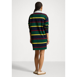 Платье из джерси STRIPED COTTON JERSEY RUGBY DRESS Polo Ralph Lauren, мультиколор