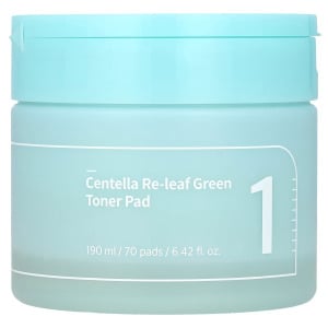 Диски тонизирующие Numbuzin No.1 Centella Re-Leaf Green, 70 подушечек