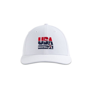 Бейсболка Kith x New Era For USA Basketball 59FIFTY Low Profile Fitted Cap, белый