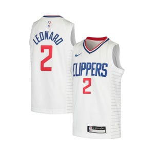 Джерси Big Boys Kawhi Leonard White LA Clippers 2020/21 Swingman - Association Edition Nike