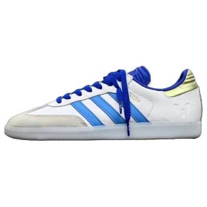 Мужские кроссовки для скейтбординга adidas originals Samba, White/Blue/Gray