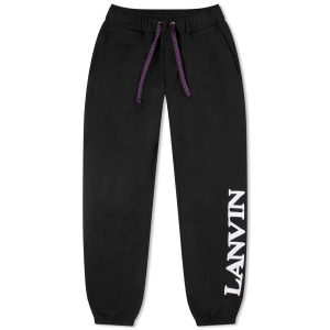 Спортивные брюки Lanvin X Future Embroidered Logo Sweats, черный