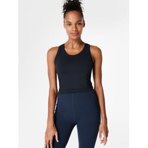 Укороченный спортивный жилет Sweaty Betty Athlete Racerback, черный