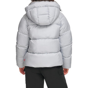 Пуховик Levi's Quilted Hooded Bubble Puffer, цвет Pale Blue