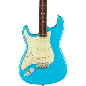 Электрогитара Fender American Professional II Stratocaster с накладкой из палисандра для левой руки, цвет Майами синий