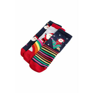 Носки RICH CHRISTMAS 3 PACK REGULAR FIT Next, синий