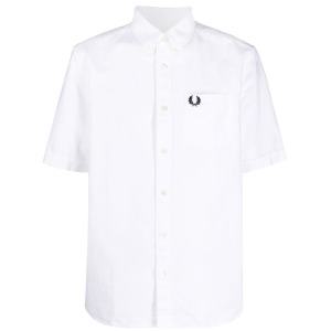 Fred Perry рубашка с короткими рукавами, белый