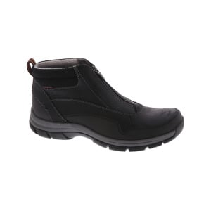 Мужские кожаные водонепроницаемые ботильоны Walpath с молнией Clarks, цвет Black Leather