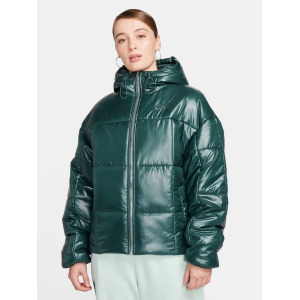 Куртка Nike W NSW PE SHINE PUFFER, зеленый