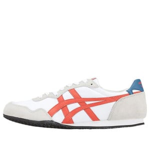 Кроссовки серрано красные Onitsuka Tiger, белый