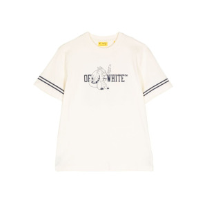 Off-White Kids футболка из хлопка с графическим принтом, белый