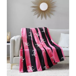 Плед Cabana в плюшевую полоску, 50 x 70 дюймов Juicy Couture, мультиколор