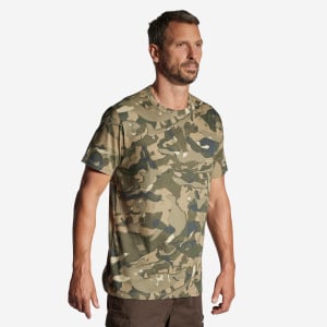 ФУТБОЛКА DURABLE 100 CAMO WOODLAND Solognac