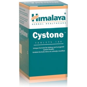 Himalaya Herbals Cystone Натуральная поддержка почек Лечение инфекций мочевыводящих путей Безглютеновые таблетки 100 шт.