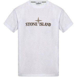 Футболка мужская белая Stone Island, белый