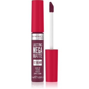 Rimmel, Lasting Mega Matte, Легкая матовая жидкая губная помада, оттенок Rock Me Purple, 16 часов, 7,4 мл