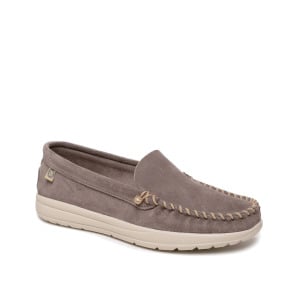 Слипоны Minnetonka Classic из водостойкой замши, серый