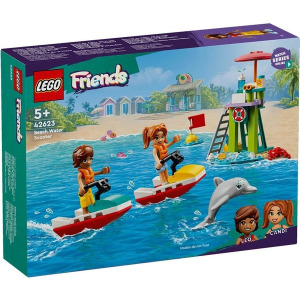 Пластиковый конструктор 42623 friends beach water engine 84 штуки +5 лет Lego