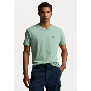 Базовая футболка CLASSIC FIT JERSEY V-NECK T-SHIRT Polo Ralph Lauren, мята