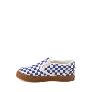 Кеды Vans Slip-On Checkerboard Skate Shoe, цвет True Blue/White/Gum