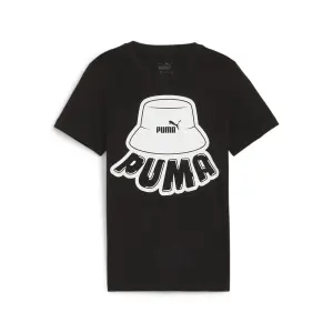 Футболка PUMA "ESS+ MID 90s Graphic T-Shirt Boys", черный