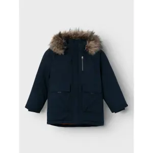 Name It Парка «NKMMASTER PARKA JACKET PB», с капюшоном, со светоотражающей деталью, цвет Dark Sapphire