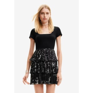 Трикотажное платье Desigual, цвет black