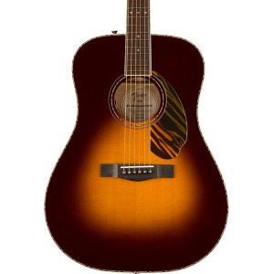 Акустическая гитара Fender PD-220E Dreadnought Acoustic Guitar. Ovangkol Fingerboard, 3-Color Vintage Sunburst