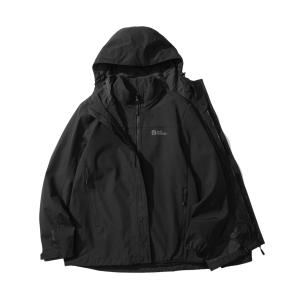 Ветровка мужская Jack Wolfskin, цвет Black/Royal Blue/6744