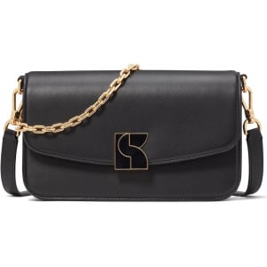 Сумка через плечо Kate Spade New York Dakota Smooth Leather Medium Convertible Shoulder Bag, черный