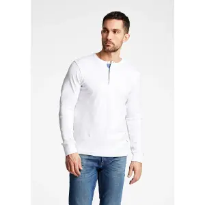 LINDBERGH Henley Shirt " Lindbergh Henley Shirt", белый