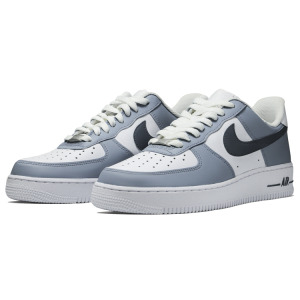 Кроссовки для скейтборда Air Force 1 мужские с низким верхом, белый/синий Nike