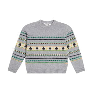 Шерстяной свитер Branco Fair Isle Bonpoint, синий