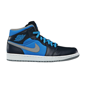 Кроссовки Air Jordan 1 Phat Mid 'Obsidian Photo Blue', синий