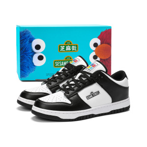 Кроссовки SESAME STREET Vintage Basketball Shoes Unisex Low-top, черный