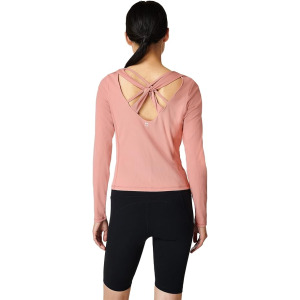 Топ Sweaty Betty Super Soft Rib Yoga Long Sleeve Top, цвет Dark Bloom Pink